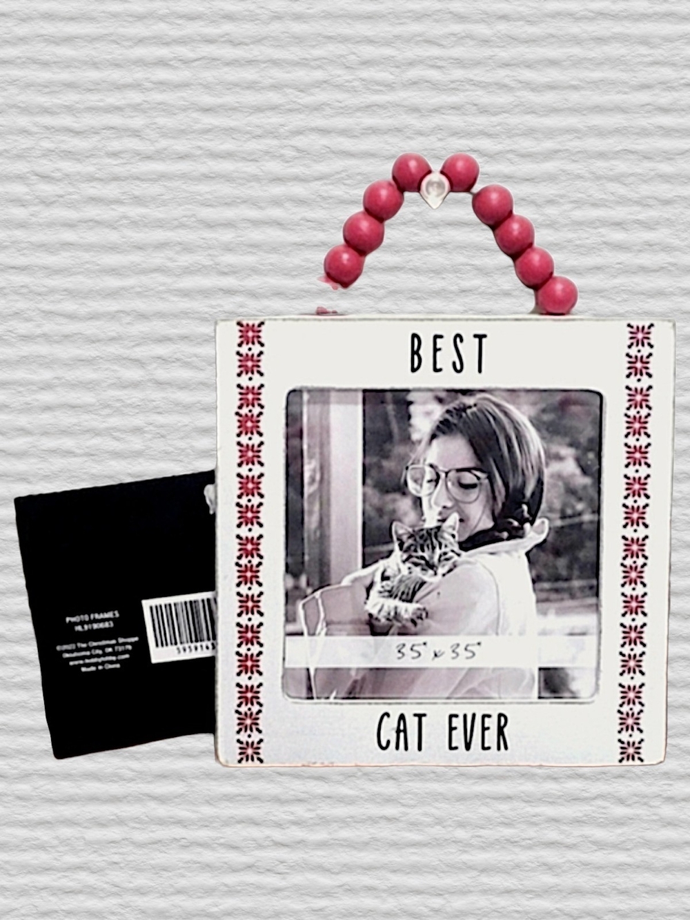 Best Cat Ever 3.5 X 3.5 Hanging Frame Wall Decor